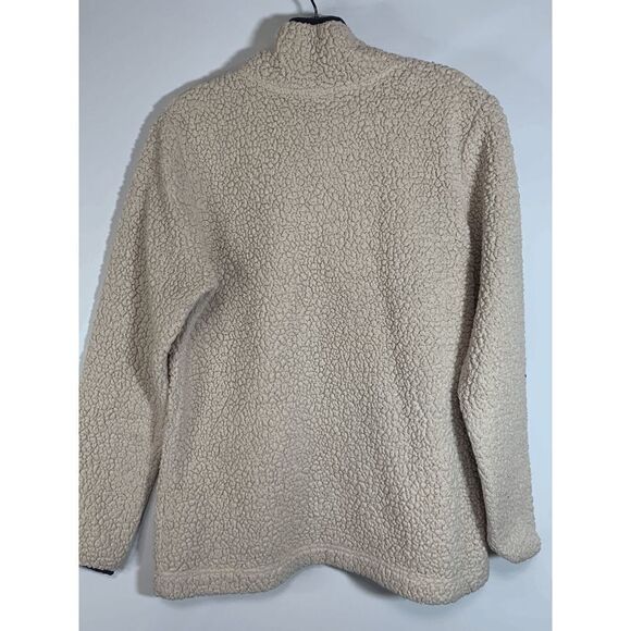Te Verde Women's Fleece Pullover Jacket Quarter Zip Mock Neck Brown Small - Picture 6 of 6